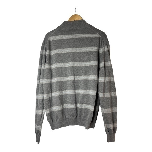 Brooks Brothers "346" Mens Button Up Sweater Striped Large Supima Cotton - Picture 3 of 4